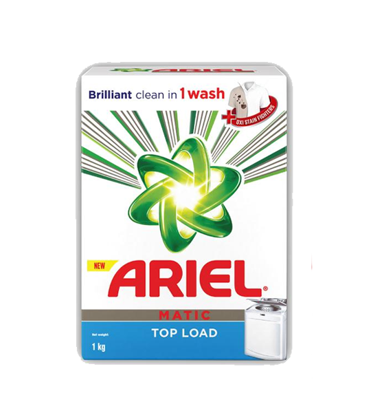 Ariel Matic Top Load Detergent Powder 1 Kg Box