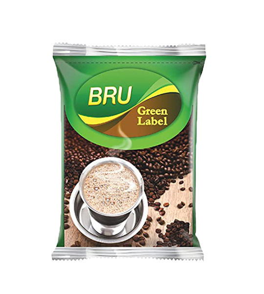 Bru Filter Coffee - Green Label 500 Gram Pouch