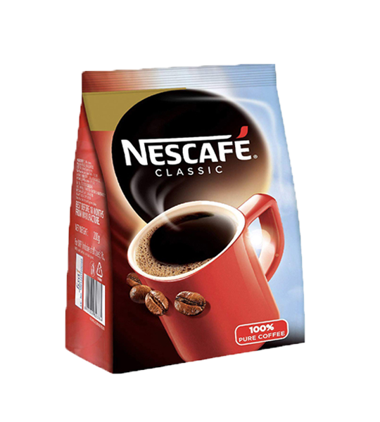 Nescafe Classic 100% Pure Instant Coffee 200 Gram Pouch