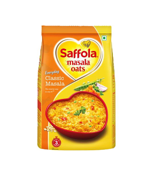 Saffola Rolled Oats - 100% Natural 500 Gram Pouch