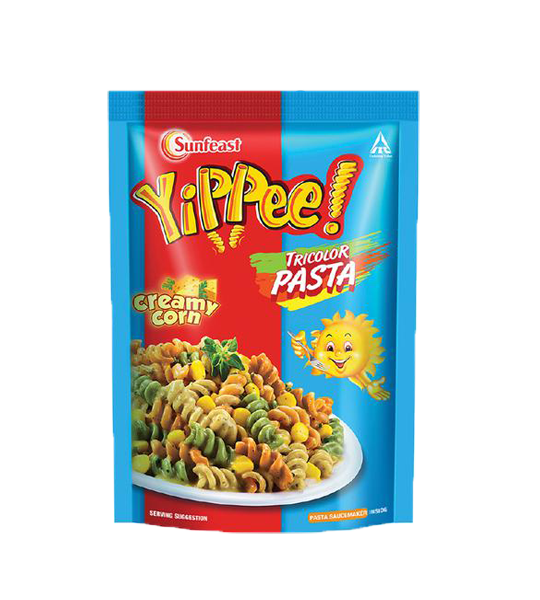 Sunfeast Yippee Tricolor Pasta - Creamy Corn 65 Gram Pouch