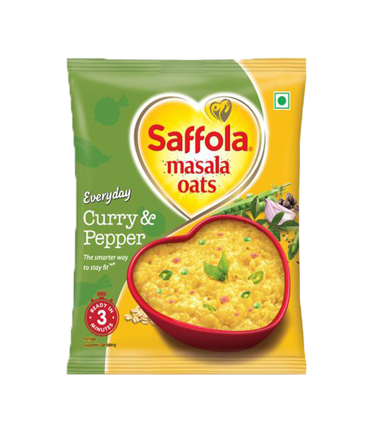 Saffola Masala Oats - Curry & Pepper 38 Gram Pouch