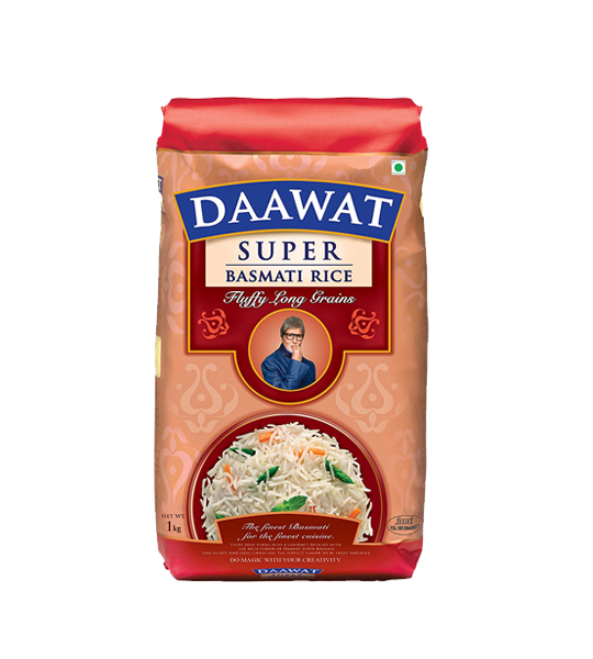 Daawat Basmati Rice/Basmati Akki - Super 1kg 