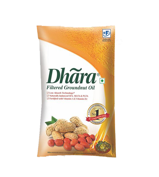 Dhara Oil  Groundnut 1 Litre Pouch