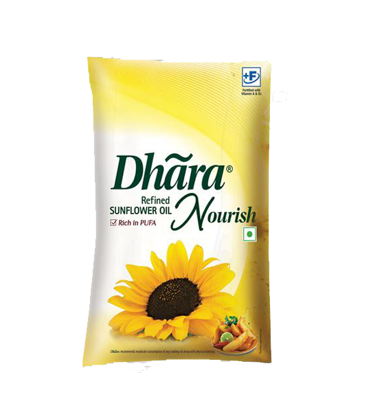 Dhara Refined  Sunflower Oil 1 Litre Pouch