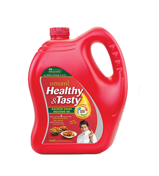 Emami Kachi Ghani Mustard Oil 5 Litre Jar