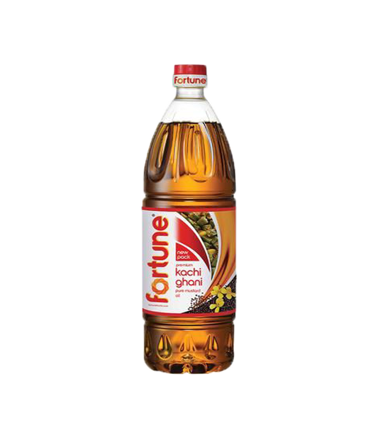  Fortune Premium Kachi Ghani Pure Mustard Oil 1 Litre Pet Bottle