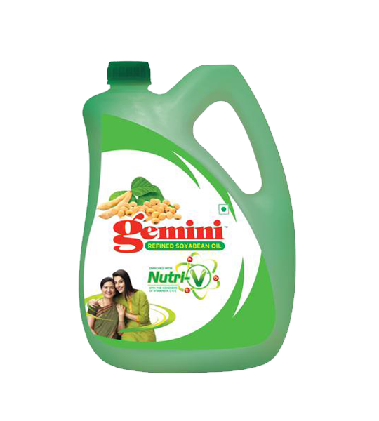 Gemini Soyabean Oil 5 Litre Jar