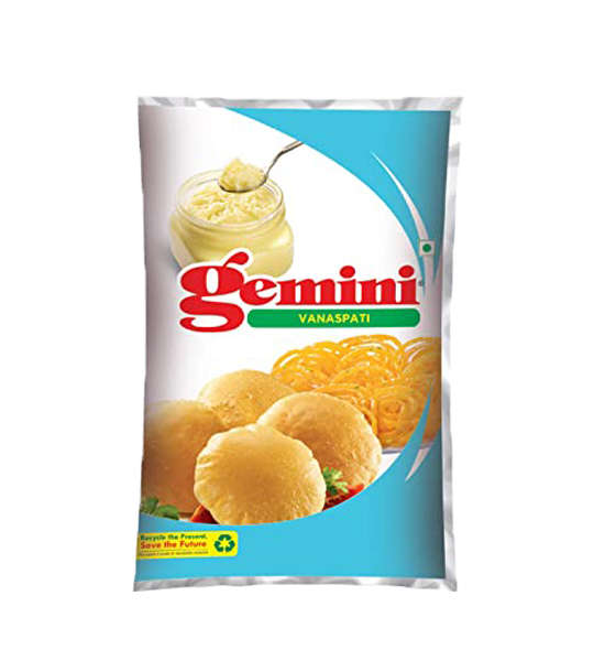 Gemini Vanaspati Oil 1 Litre Pouch