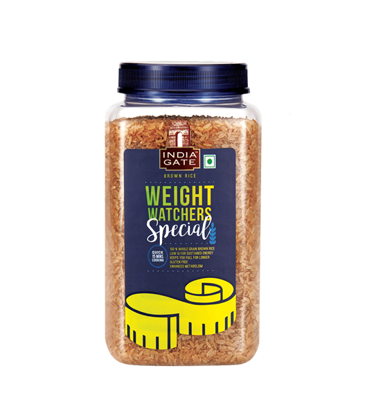India Gate Weight Watchers Special Brown Rice (Jar) 1kg