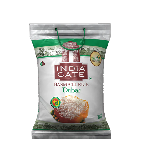 India Gate Basmati Rice/Basmati Akki - Dubar  5kg 