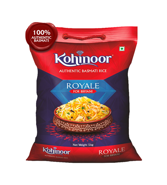 Kohinoor Basmati Rice/Basmati Akki - Royale, Authentic Biryani  5kg