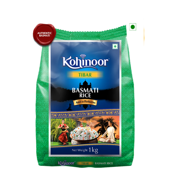 Kohinoor Basmati Rice/Basmati Akki - Tibar 1kg
