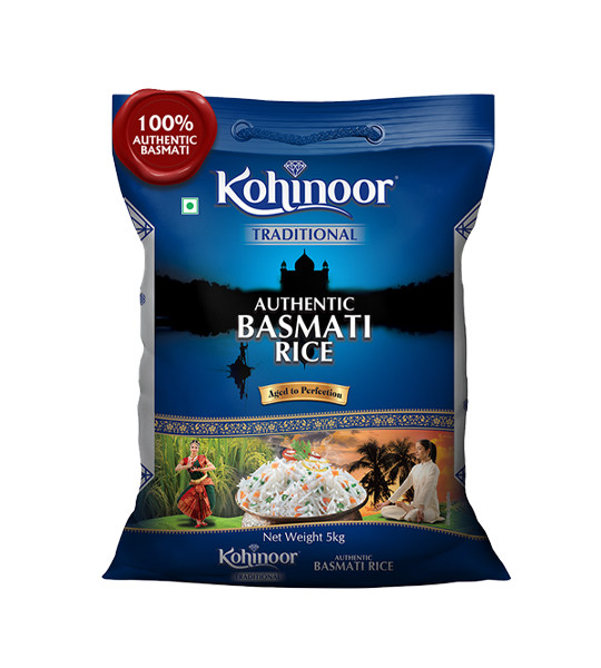 Kohinoor Basmati Rice/Basmati Akki - Traditional, Authentic, Aged 5kg