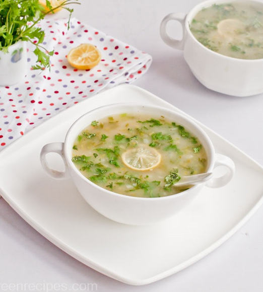 Lemon Coriander Soup