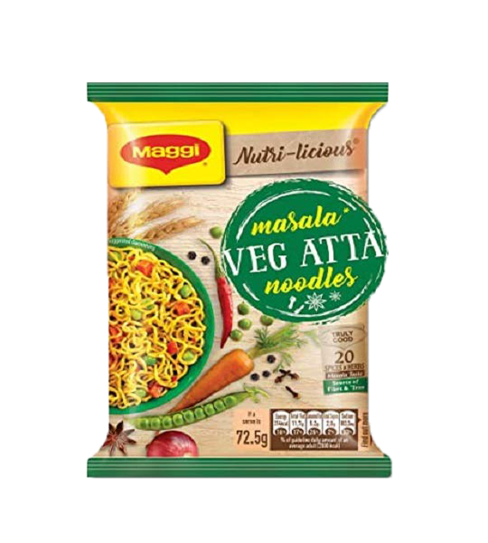 MAGGI Nutri-licious Veg Atta - Masala Noodles 72 Gram Pouch