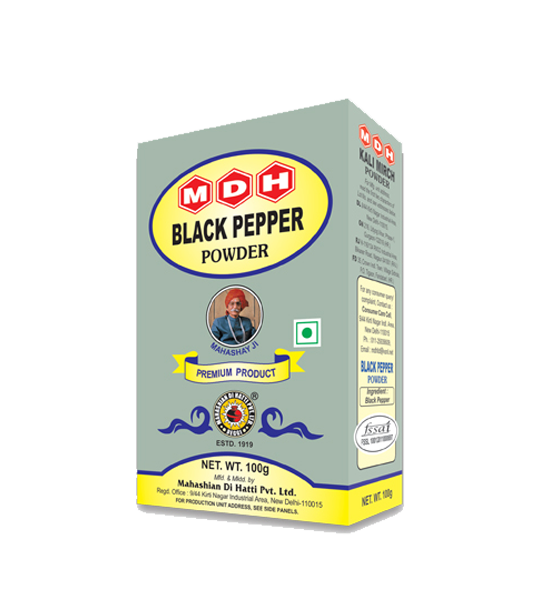 MDH Black Pepper Masala 100 Gram Box