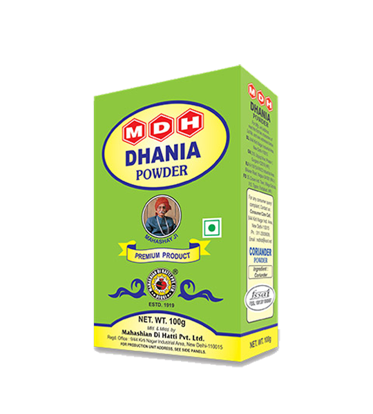 MDH Dhania Powder 100 Gram Box