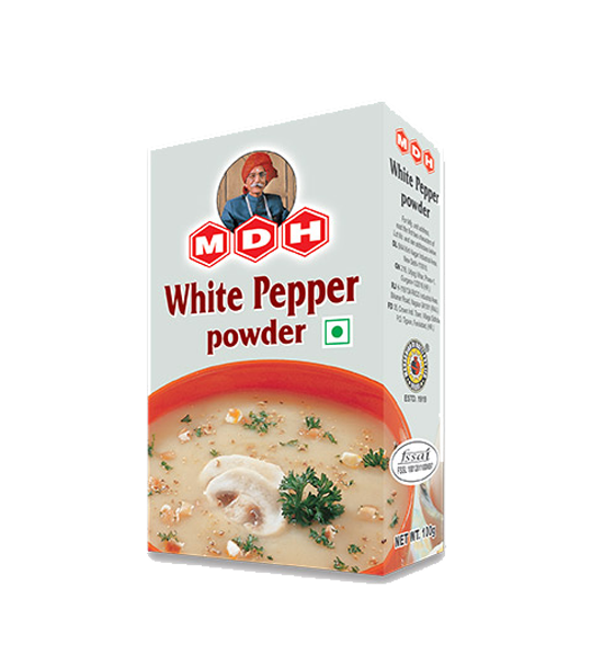 MDH White Pepper Powder 100 Gram Box