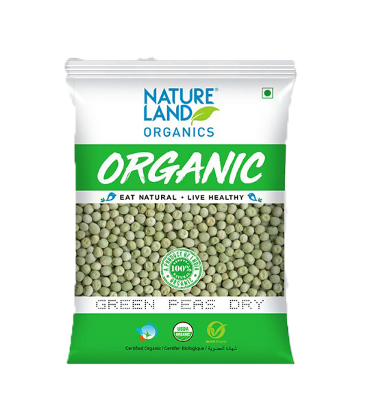 Nature Land Organic Green Peas 500gms