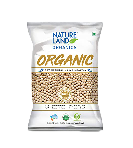 Nature Land Organic White Peas 500gms