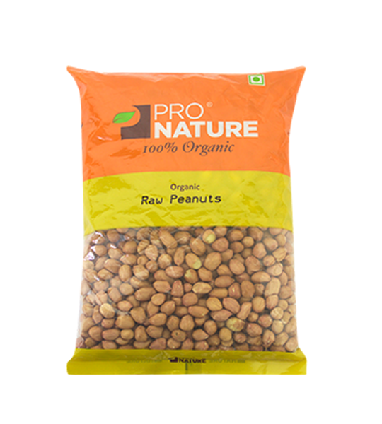 Pro Nature Organic Raw Peanuts 500gms