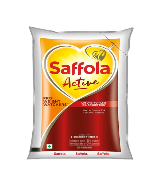 Saffola Active Pro Weight Watchers Edible Oil 1 Litre Pouch