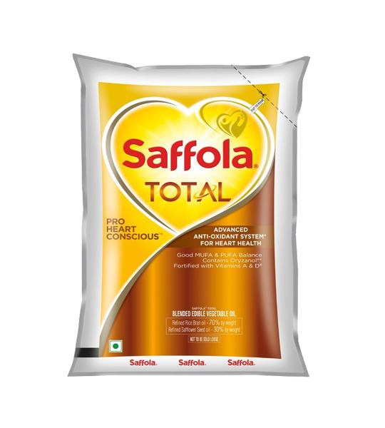 Saffola Total Pro Heart Conscious Edible Oil 1 Litre Pouch