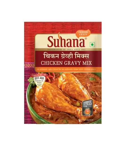 Suhana Chicken Gravy Spice Mix 80 Gram Pouch