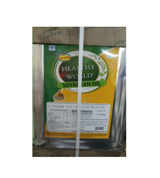 Sundrop Healthy World Soyabean 15 Litre Can