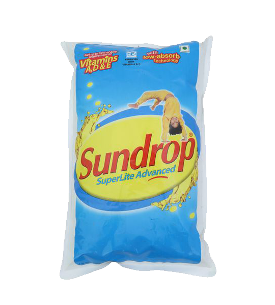 Sundrop Super Lite Advanced Sunflower Oil 1 Litre Pouch