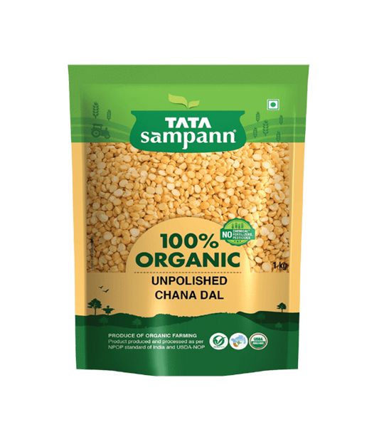 Tata Sampann 100% Organic Chana Dal 200gms