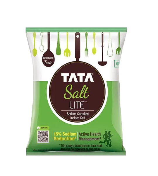 Tata Salt Lite - 15% Low Sodium Iodised Salt 1 Kg Pouch