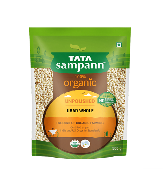 Tata Sampann 100% Organic Urad Dal Whole 500gms