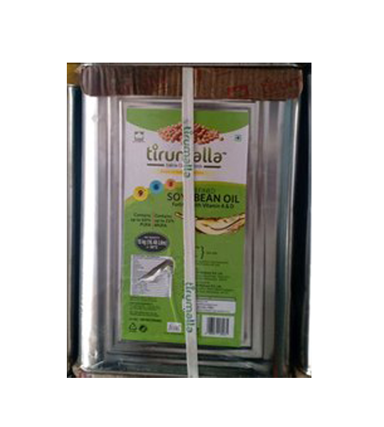 Tirumalla Refined Soyabean Oil 15 Litre Can