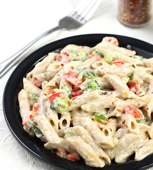 Veg Italian White Sauce Penne Pasta
